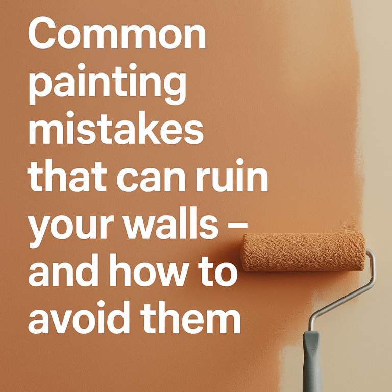 Common painting mistakes that can ruin your walls – and how to avoid them